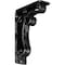 Ekena Millwork Orleans Wrought Iron Bracket, (Triple center brace), Antiqued Silver 2"W x 5 1/2"D x 8"H BKTM02X05X08TOLASV - alternate 1